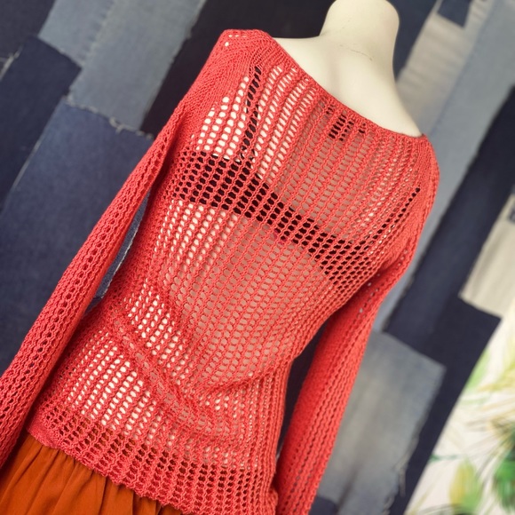Attitude Crochet Knitted Jay Manuel LongSleeve Sweater Beautifully made!!!! Sz S - Picture 6 of 12